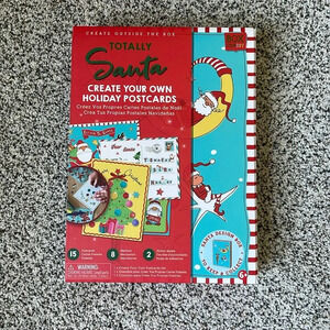 Totally Santa Holiday Post Card Making Kit NEW in Box